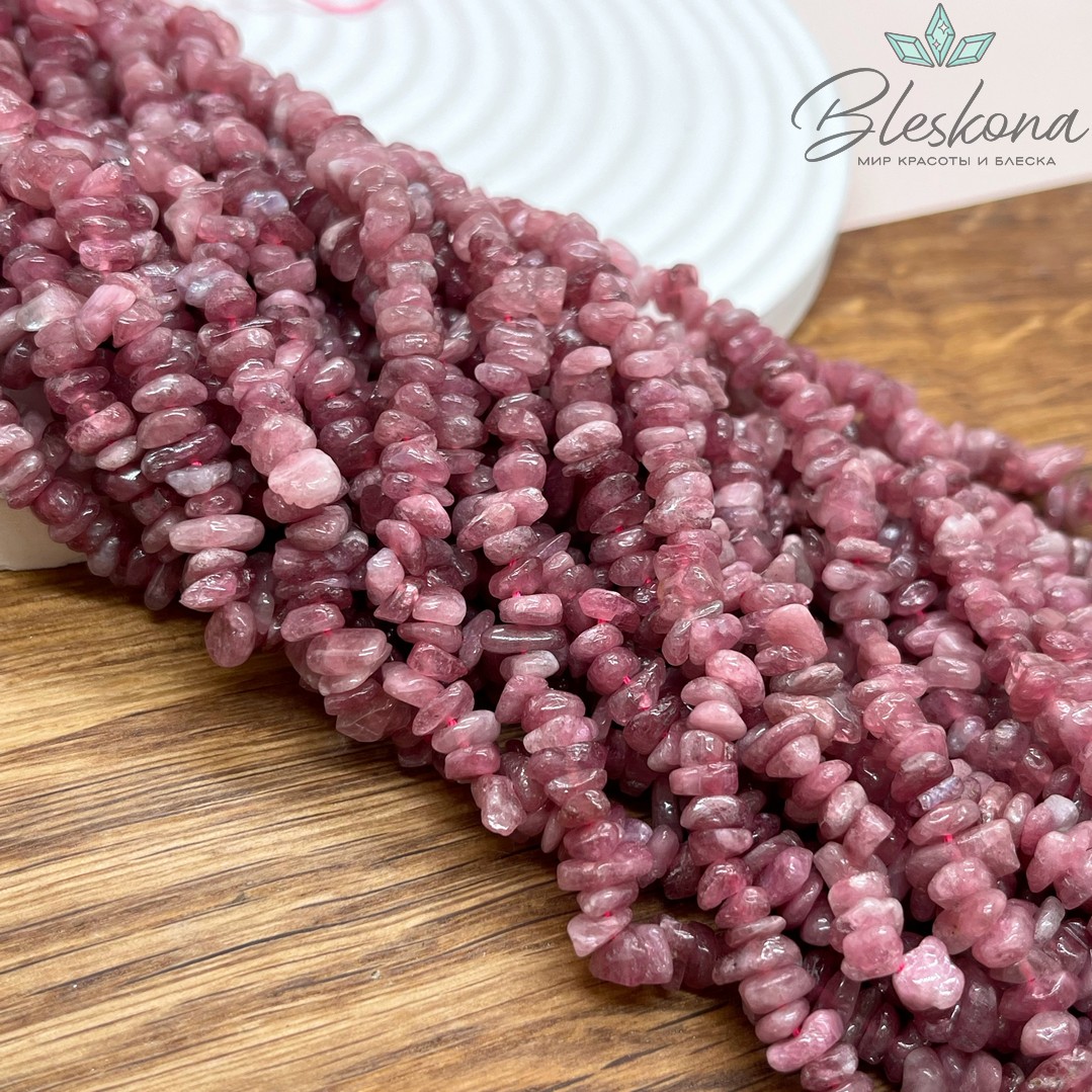 Крошка Турмалин  ширина бусин ~ 5,5-7 мм