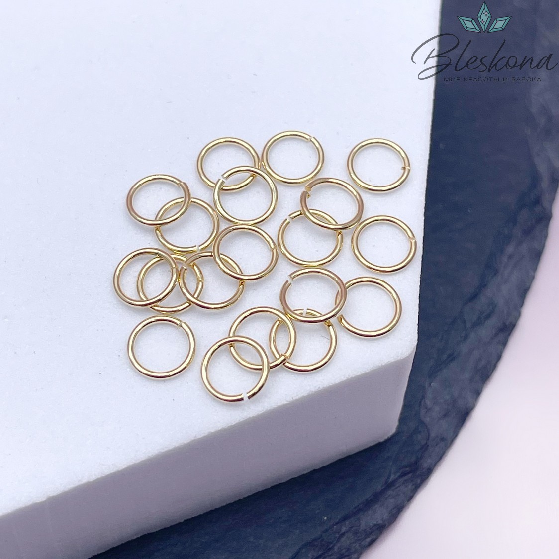 Колечки пакет 1гр зол 6*0,6мм Люкс 