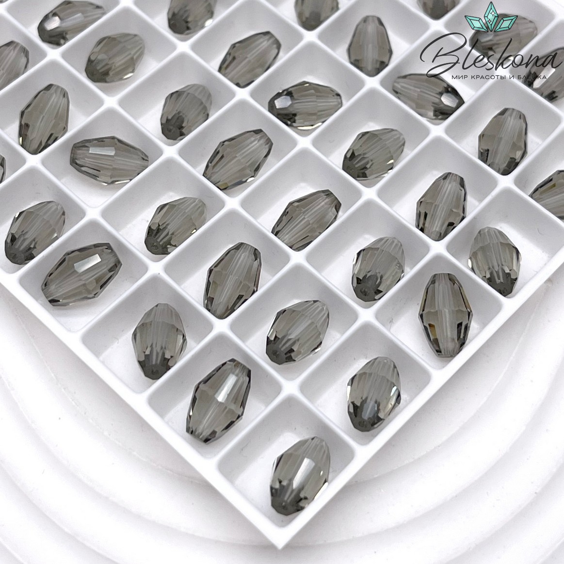 5200 Rice 9*6 mm Black Diamond