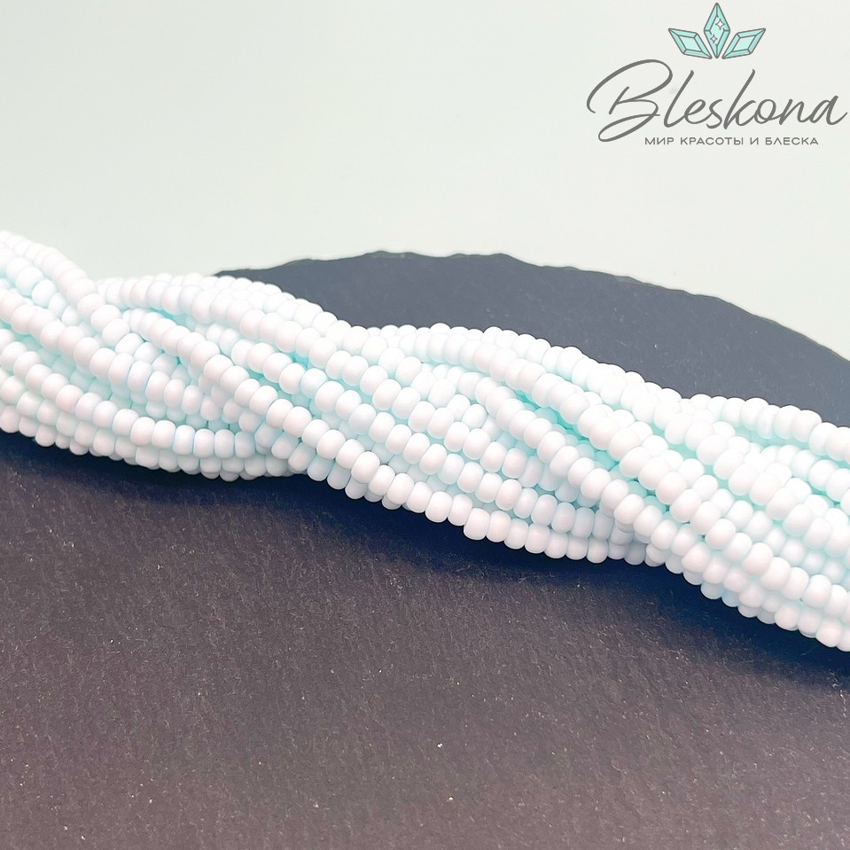 4,2*2,5 мм Бусины стекло рондель светло- голубые