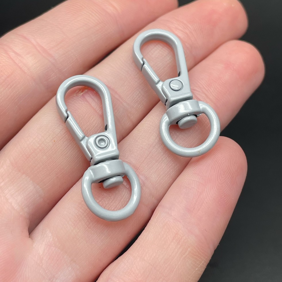 11,5*31,5мм , Замок крупный серая эмаль 