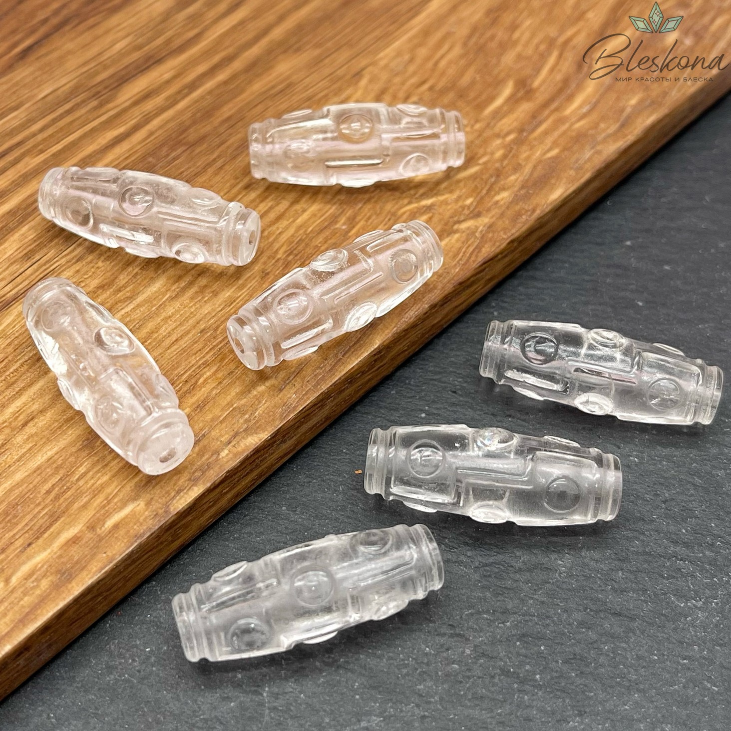 Резная Бусина Дзи 9 глаз 30*10мм