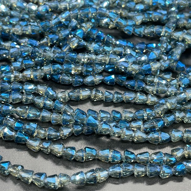 4,2 мм Стекло Lux, колокольчик, цвет сине- серый