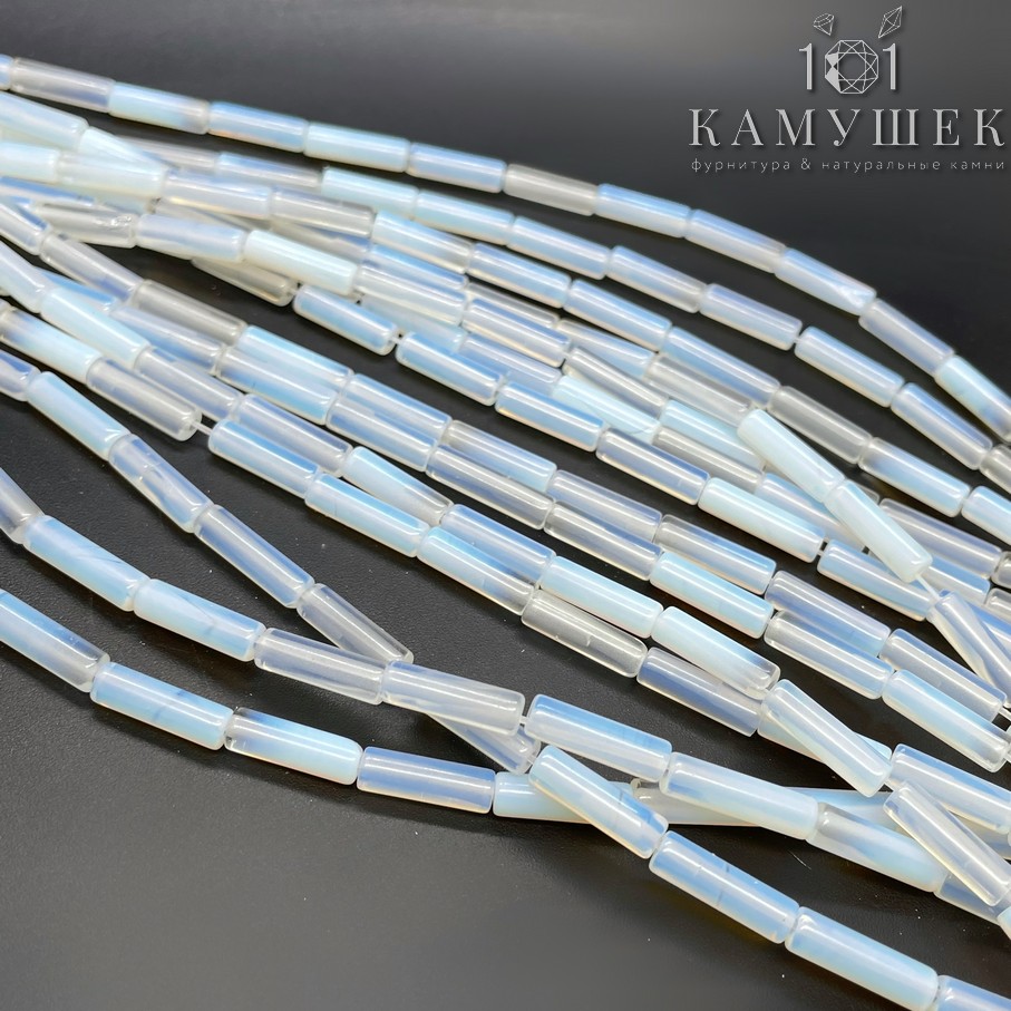 Лунный камень трубочки (имитация) 13*4 мм