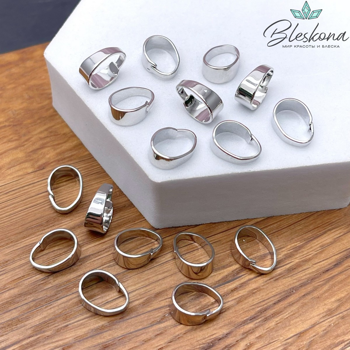 11*4,6 мм Цвет серебро, Бейл разъемный