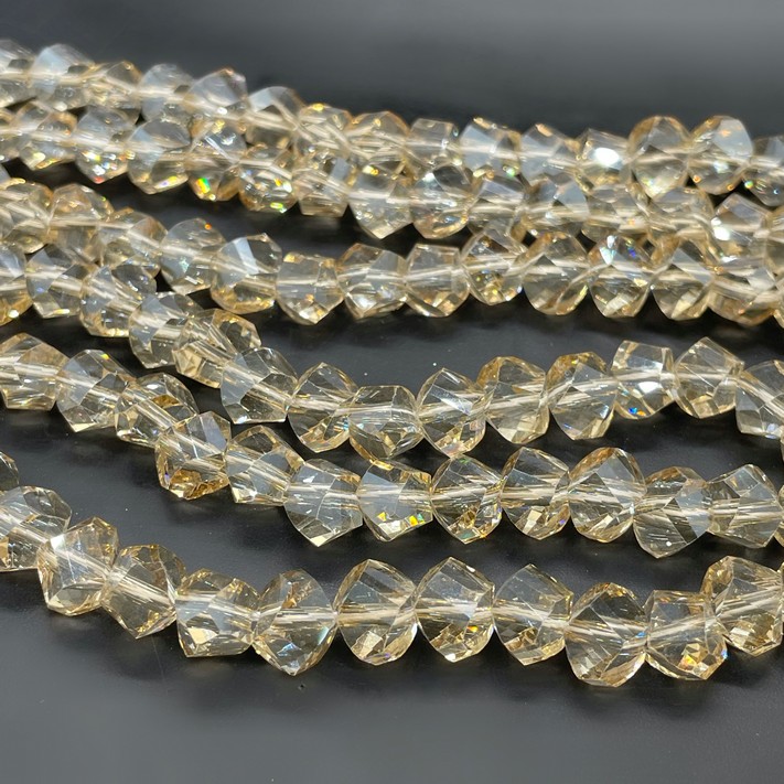 9,5 мм Стекло Lux, многоугольник, цвет песочный