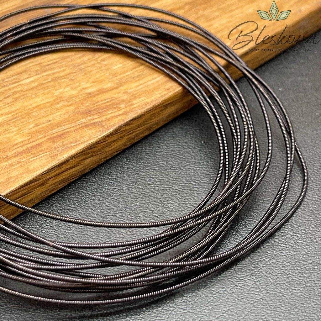 Канитель жесткая 1 мм, Цвет BY-6 уп.5 гр (оттенок серого)