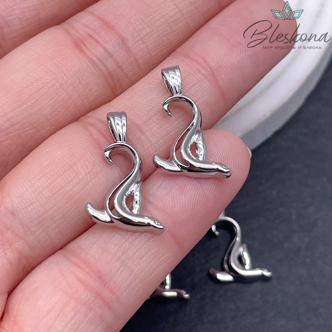 20*12 мм Цвет серебро, Подвеска морской котик