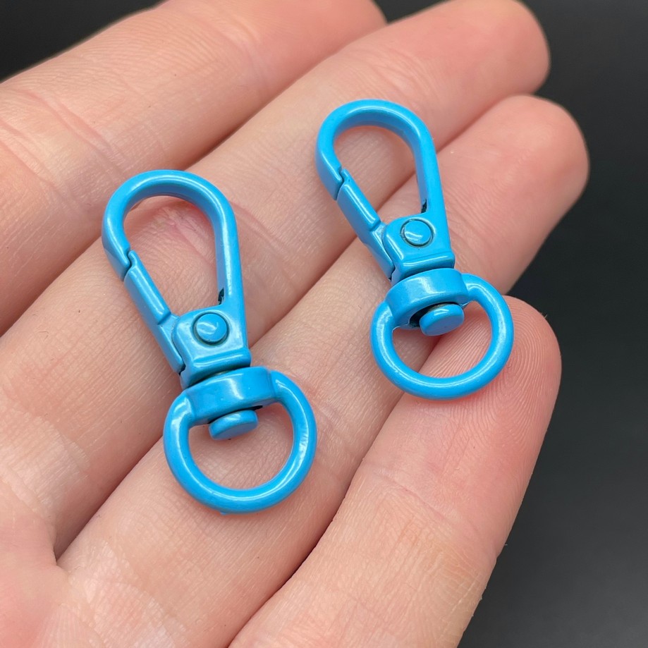 11,5*31,5мм , Замок крупный светло-синяя эмаль 