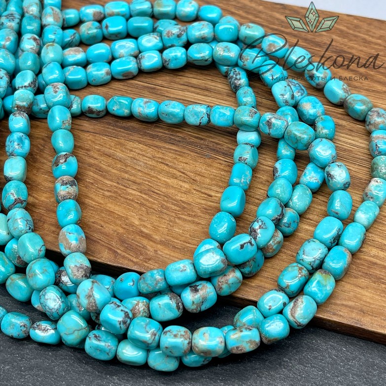 Бирюза галтовка 6-6,5 мм