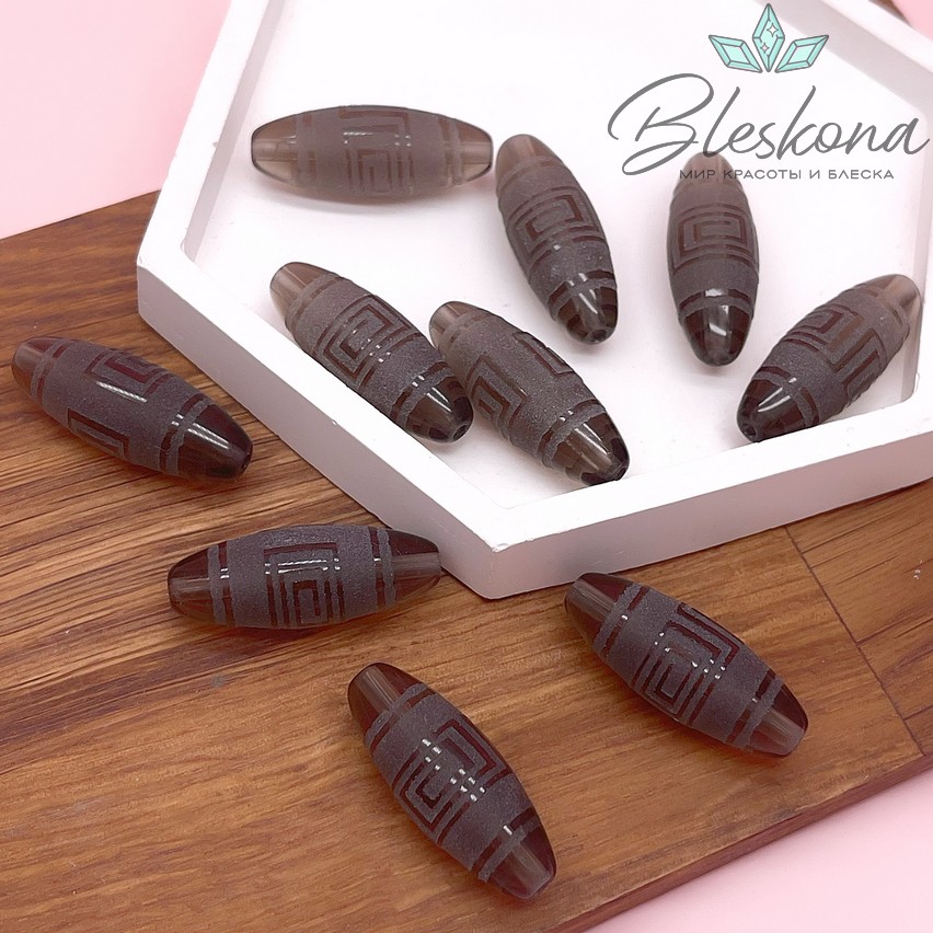 Бусина Дзи Лабиринт 30*11 мм