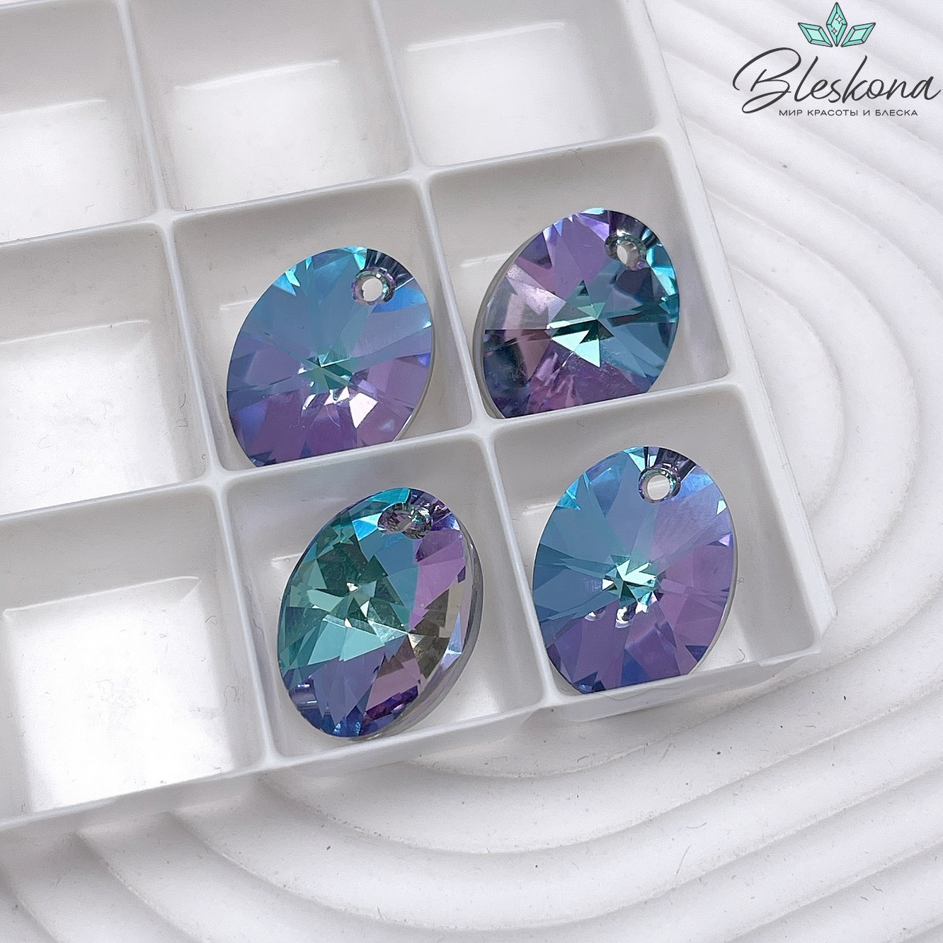 6028 XILION Oval 18 мм Crystal Vitrail Light P