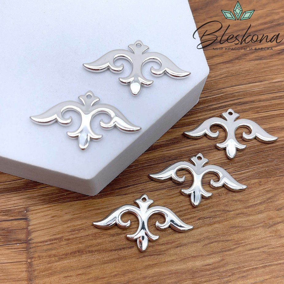 17*29,5 мм Цвет серебро, Подвеска Этно №2