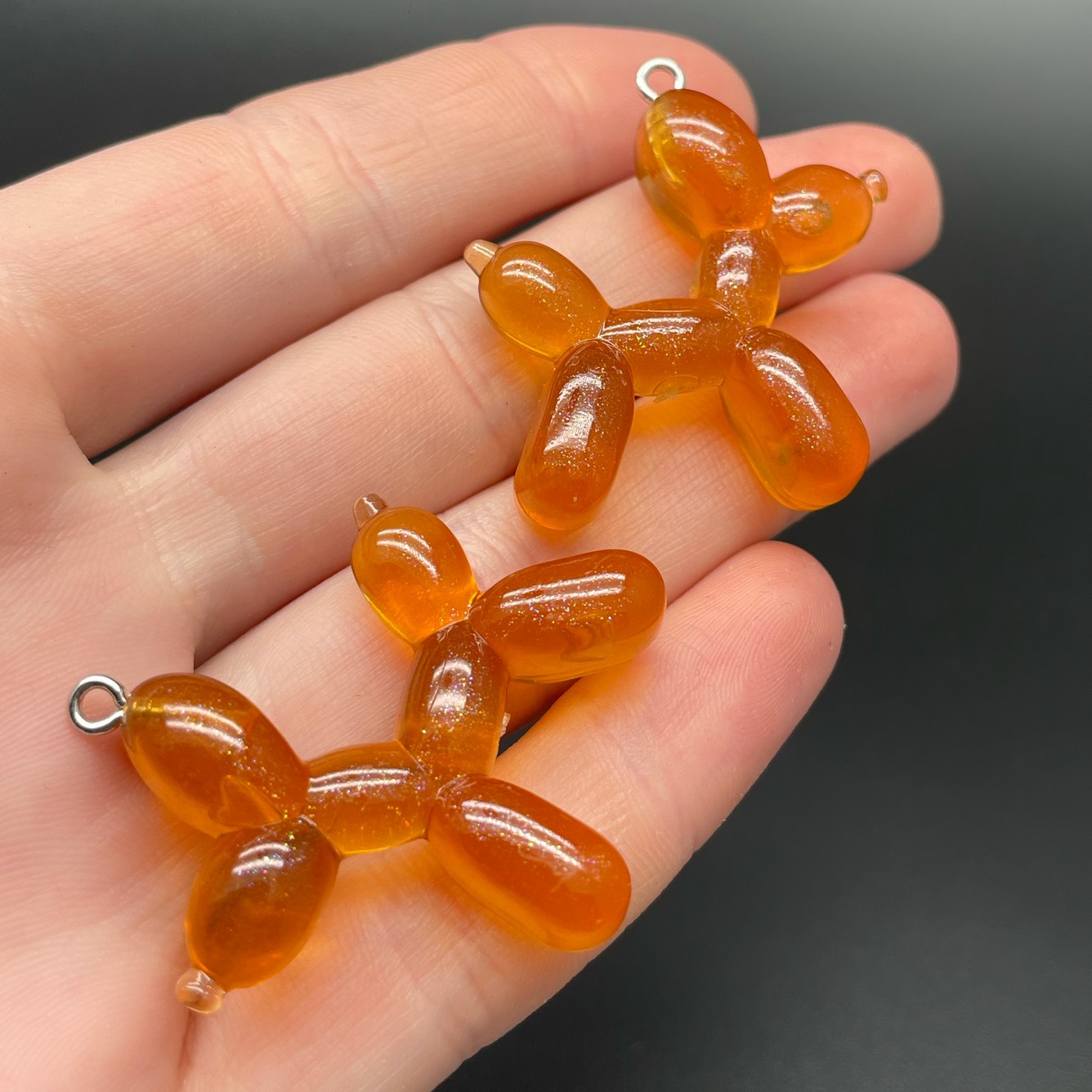 31*36 мм, Цвет серебро, Подвеска Собачка Пудель коричневый