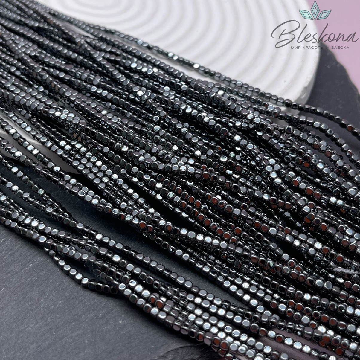 2 мм Гематин имитация, куб округленные стороны