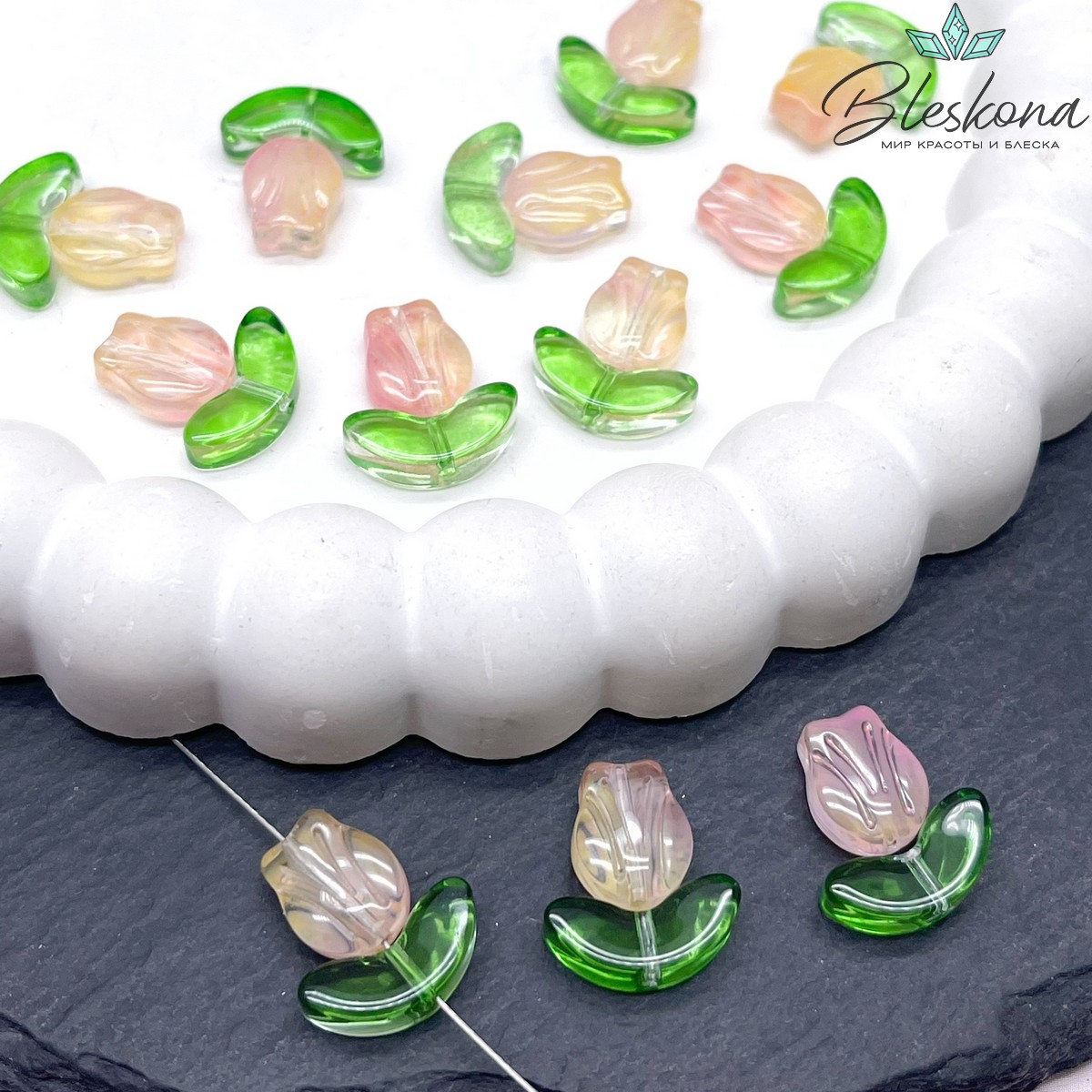 15*13 мм Бусина тюльпан №6