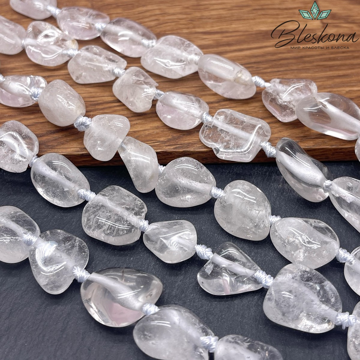 Горный хрусталь фриформ (17-24)*(12-18) мм