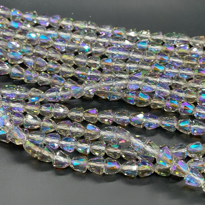 6 мм Стекло Lux, колокольчика, цвет песочный с фиолетовым переливом