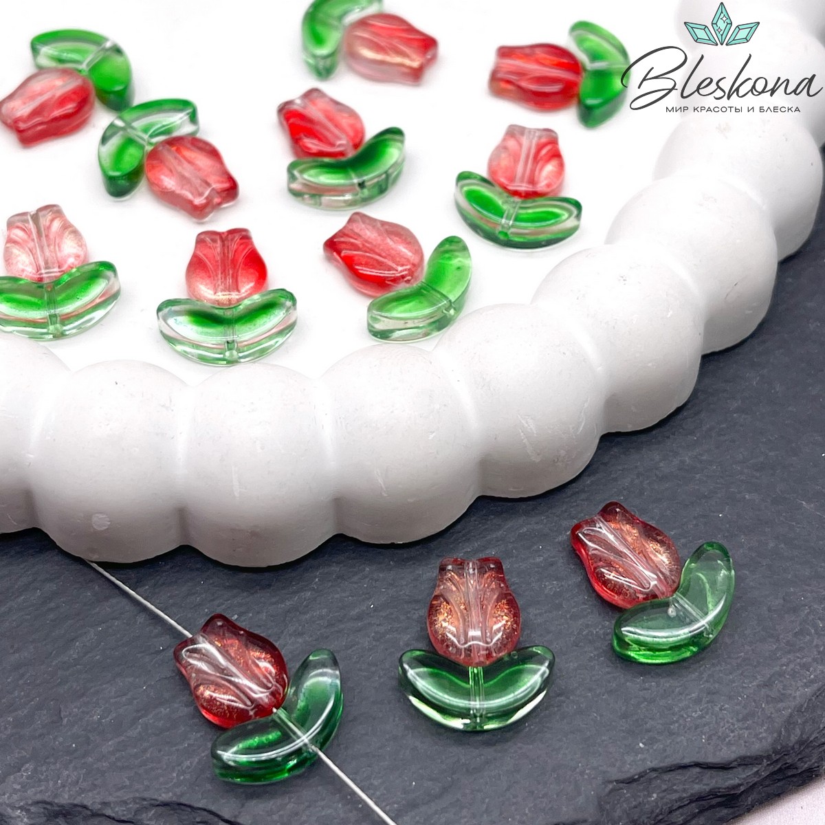 15*13 мм Бусина тюльпан №3