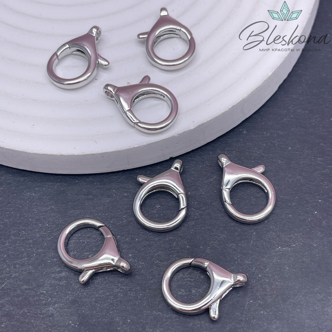 20 мм Цвет серебро, Замок округлый 