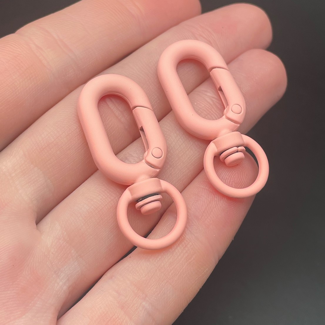 15,7*38мм , Замок крупный пудровая  эмаль матовая