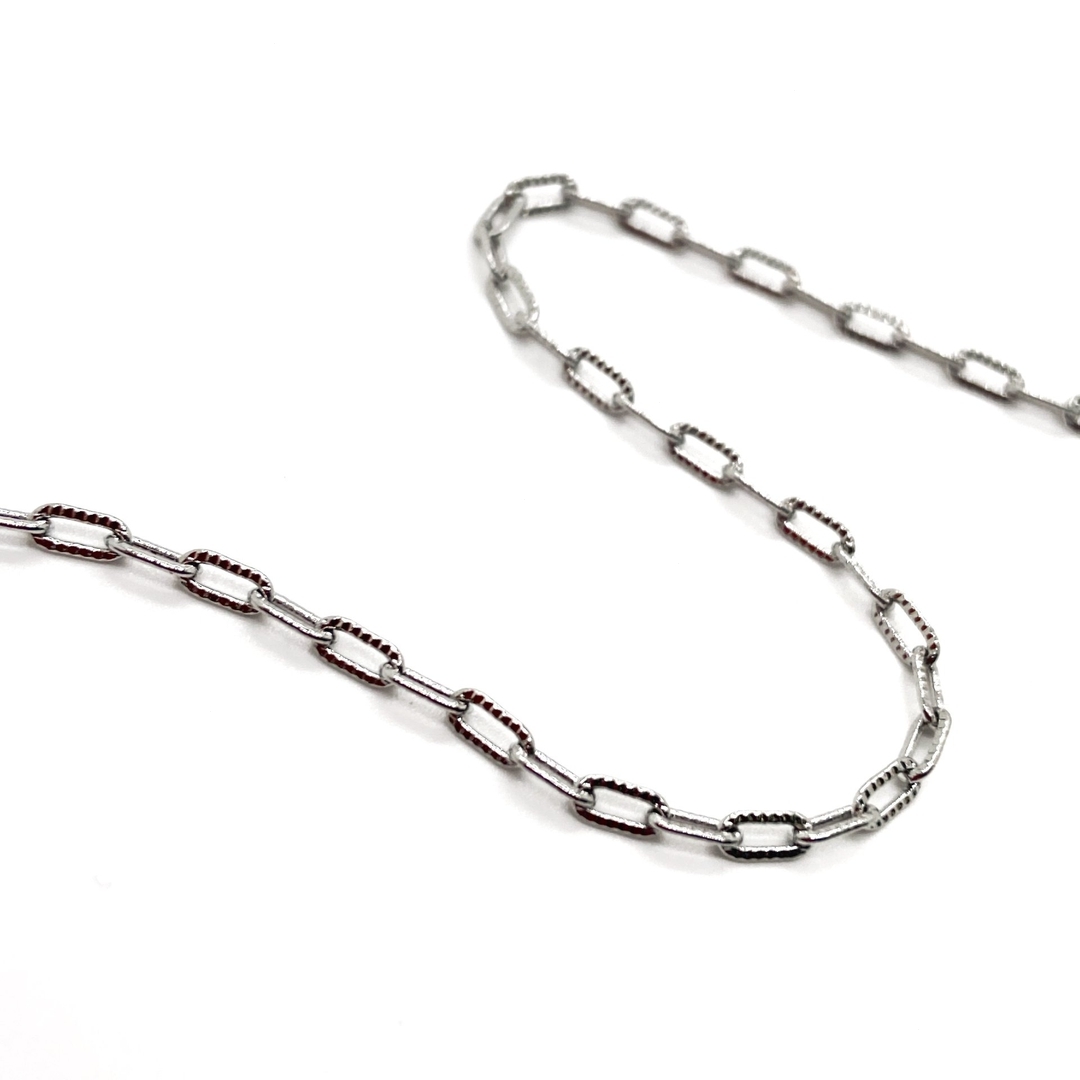 Цепь №73 цвет серебро 5*2,5 мм