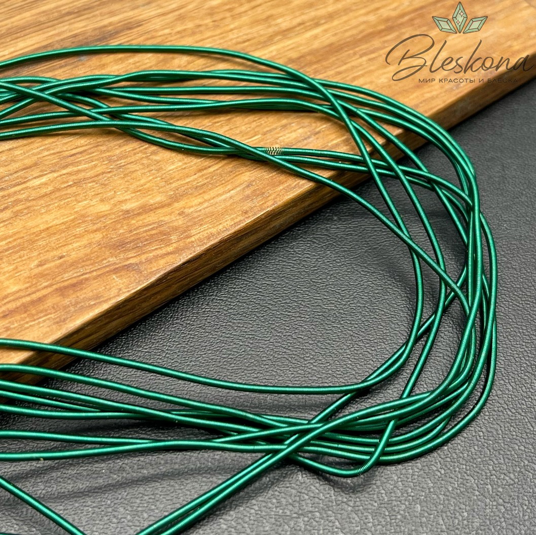 Канитель мягкая матовая 1 мм, Цвет MK-31 уп.5 гр (оттенок зеленого)