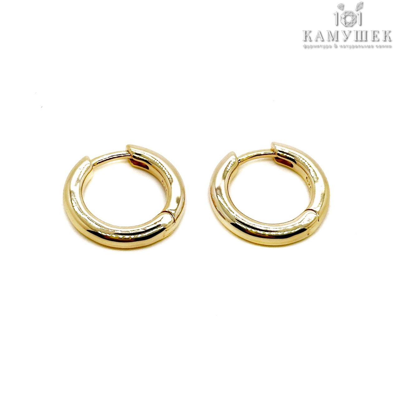 ⌀18мм Цвет золото, Швензы бублик Конго Люкс