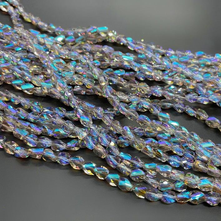 4*5 мм, Стекло Lux, фриформ, цвет сине-фиолетовый 