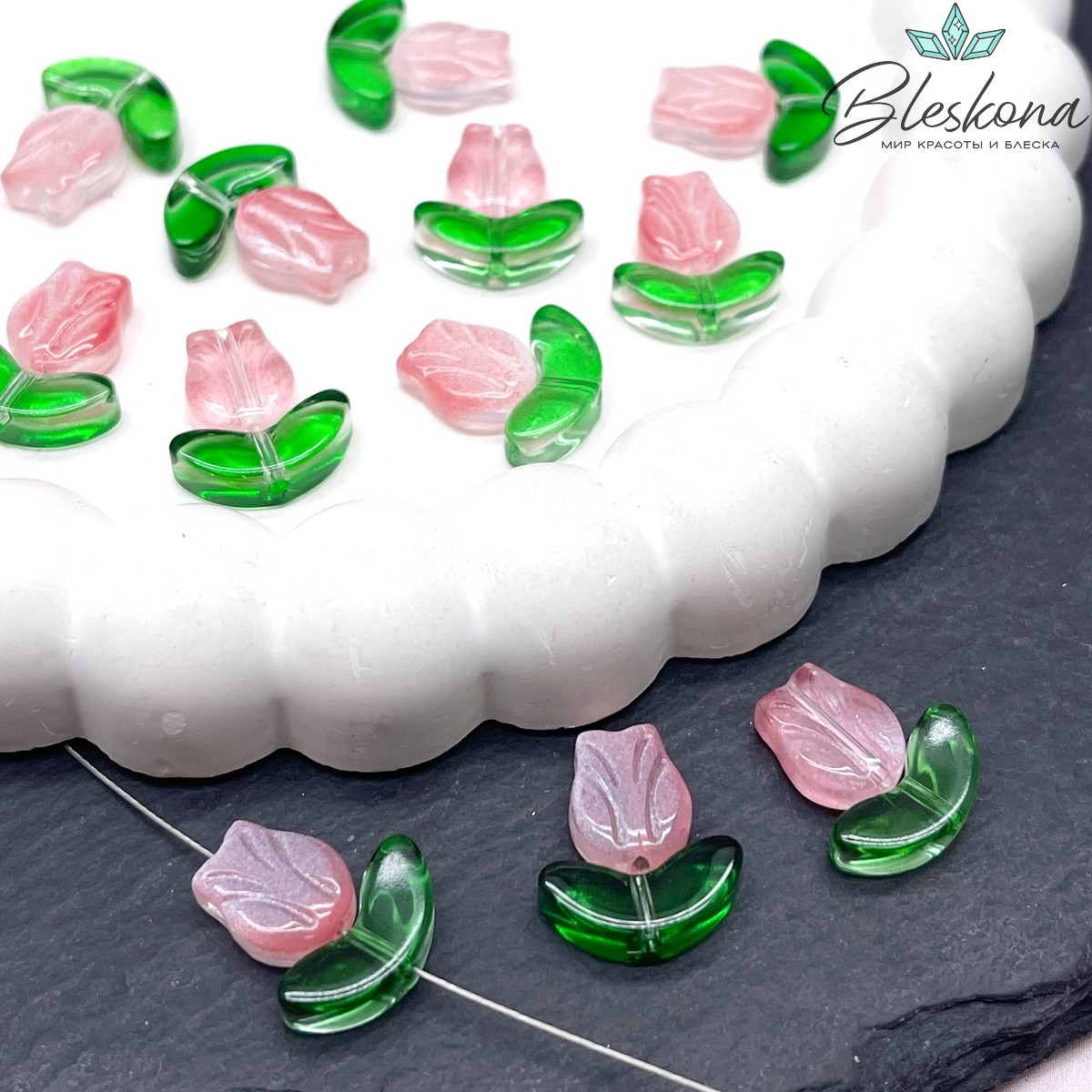 15*13 мм Бусина тюльпан №2