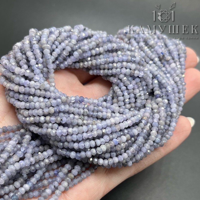 2*3мм Танзанит микроогранка рондель