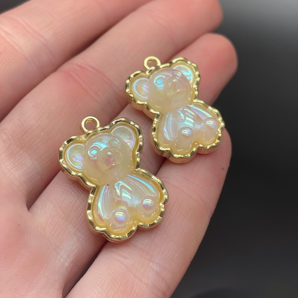 17,5*25 мм, Подвеска Мишка с переливом 