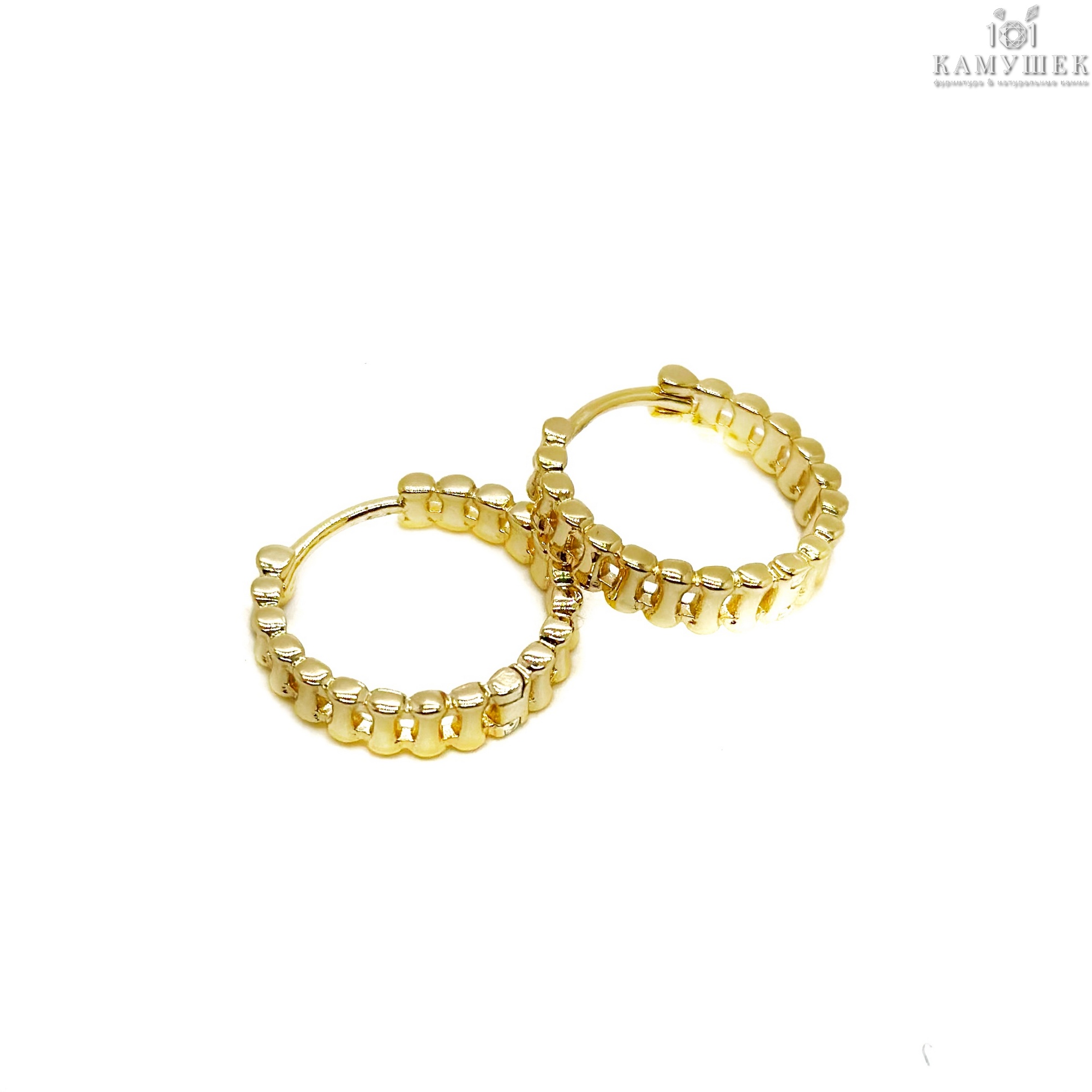 20мм Цвет золото, Швензы бублик Конго на увеличение Люкс