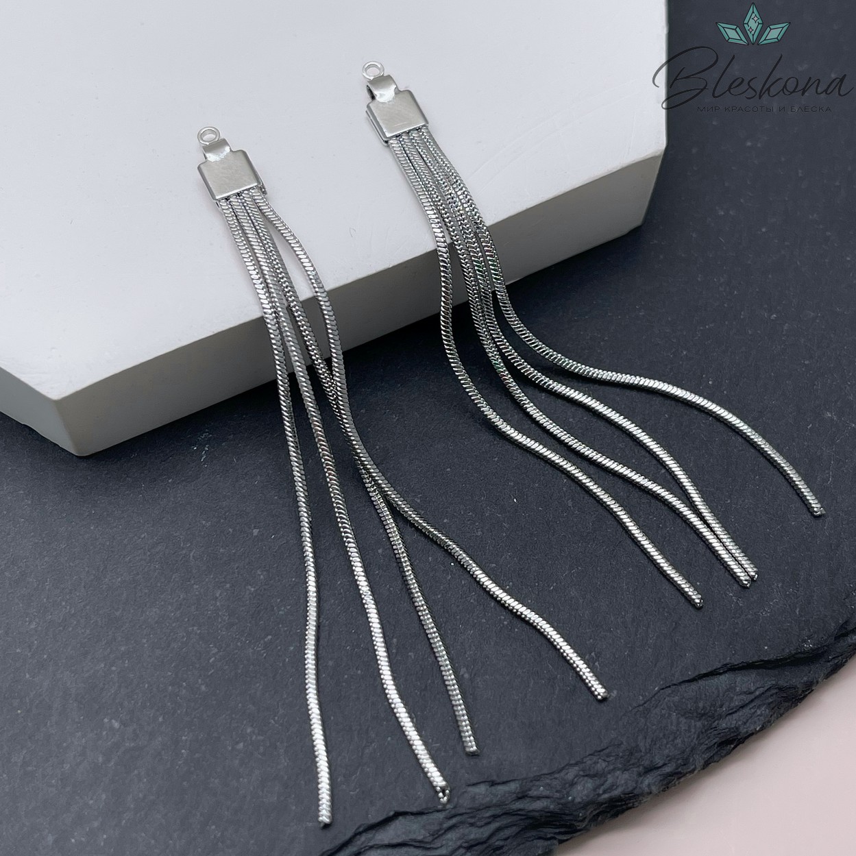 65*5 мм Цвет серебро, Подвеска шторка