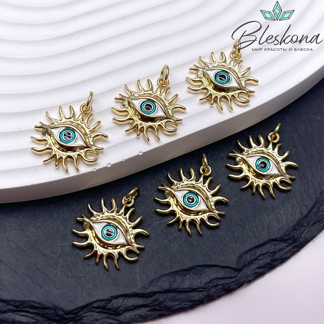 18,5*17,5 мм Цвет золото, Подвеска Глаз 