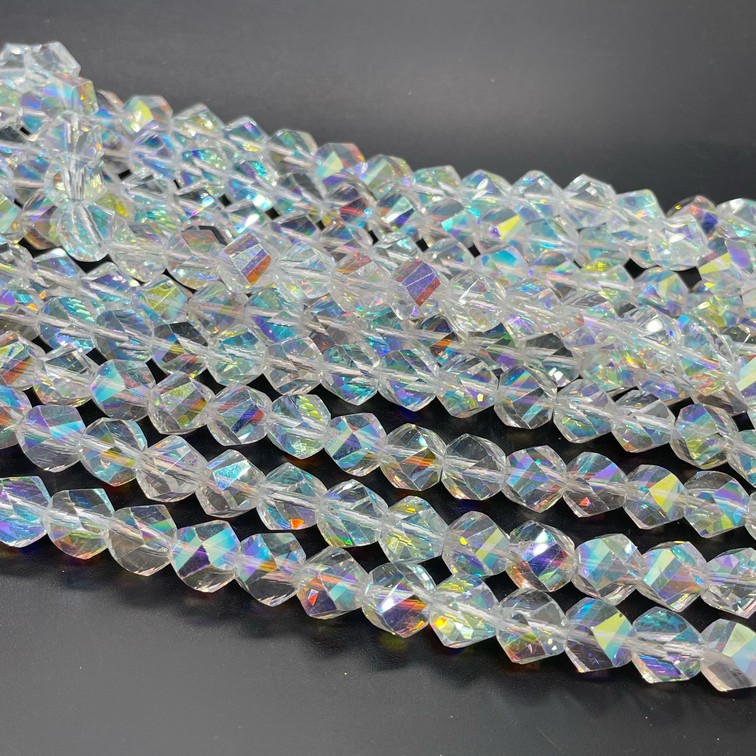 9 мм Стекло Lux, многоугольник, цвет AB