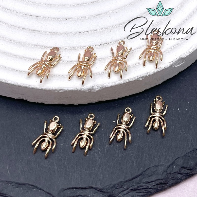14*6,5 мм Цвет золото, Подвеска Муравей гладкий