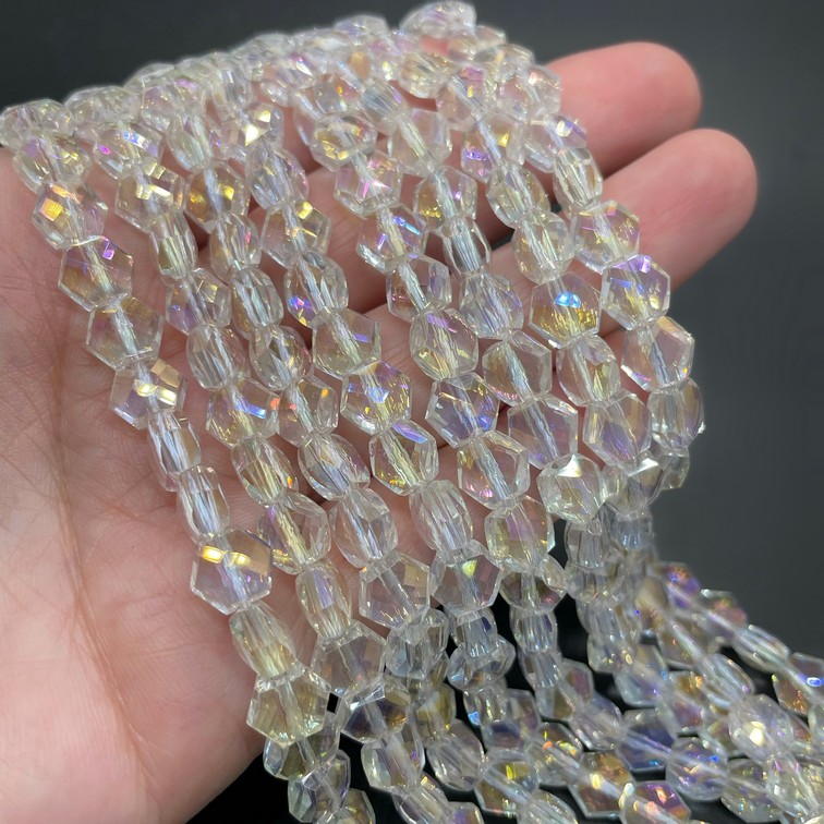 7*8 мм Стекло Lux, шестиугольник, цвет AB