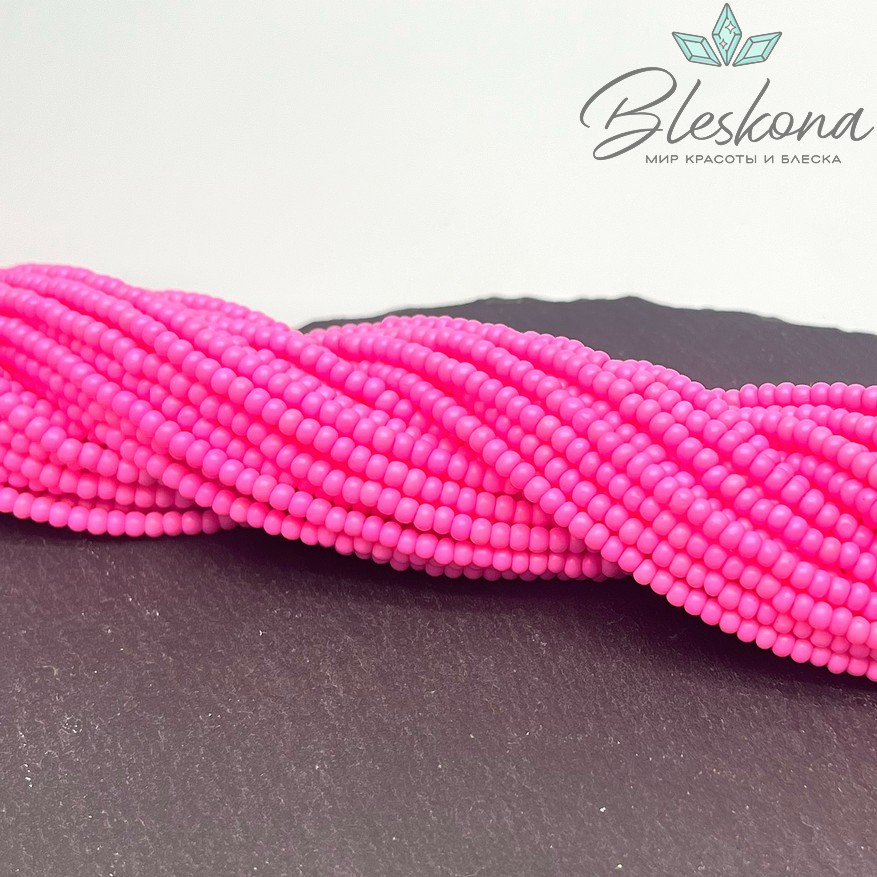 3,2*2,3 мм Бусины стекло рондель ярко-розовые