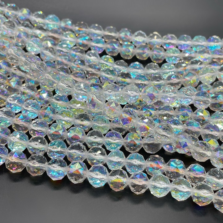 7,5 мм Стекло Lux, шар острая огранка, цвет AB