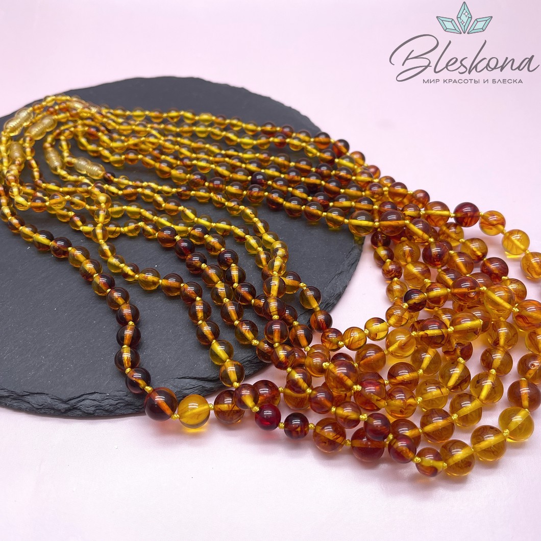 Янтарь шар на увеличение 5-10 мм