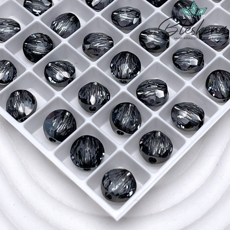 5034 Fantasy Round Bead 8 mm Crystal Silver Night (SINI)