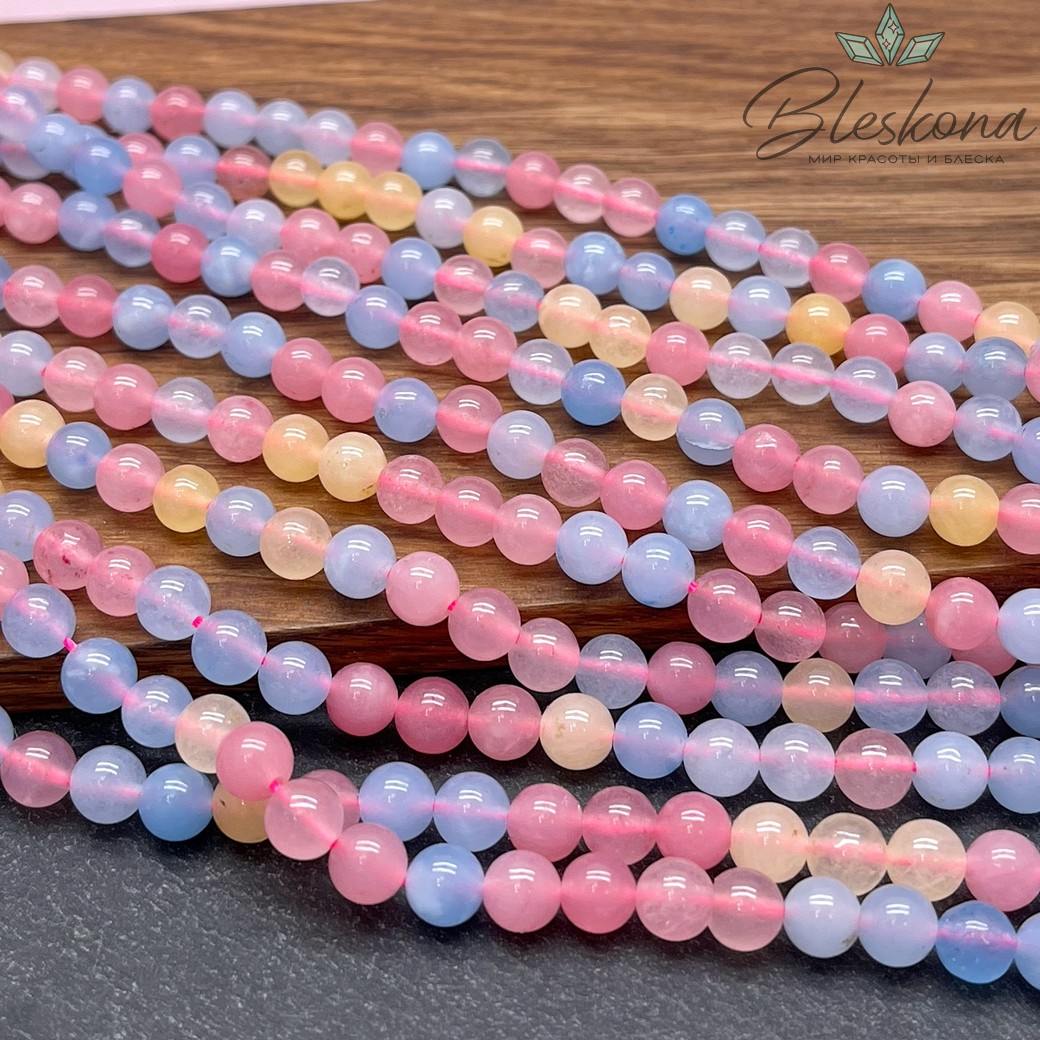 Кварц тонированный микс №2 6 мм