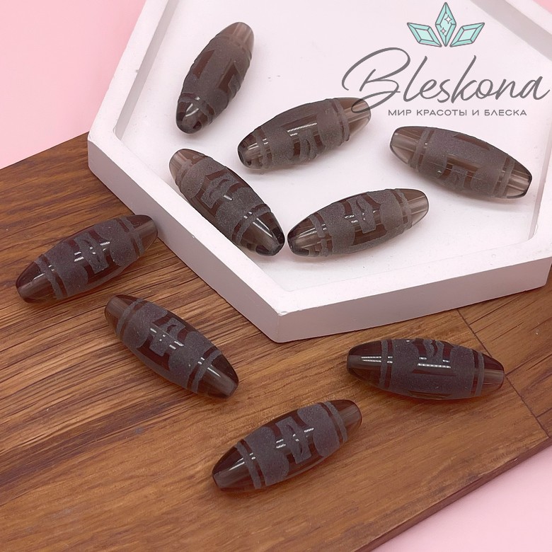 Бусина Дзи Птица Гаруда 30*11 мм