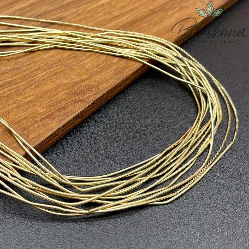 Канитель мягкая матовая 1 мм, Цвет MK-21 уп.5 гр (оттенок коричневого)