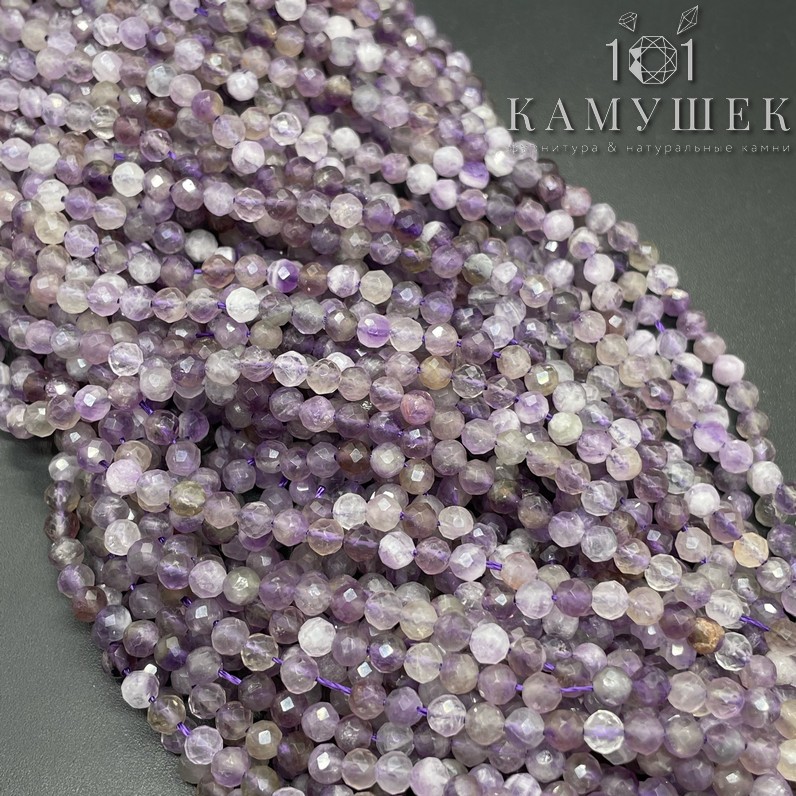 Аметист алмазная огранка №1 4 мм