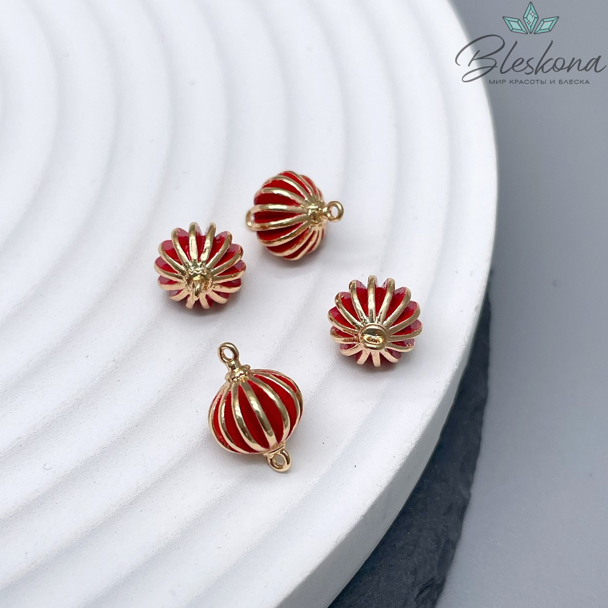 8*11,2мм, Коннектор китайский фонарик , цвет золото 