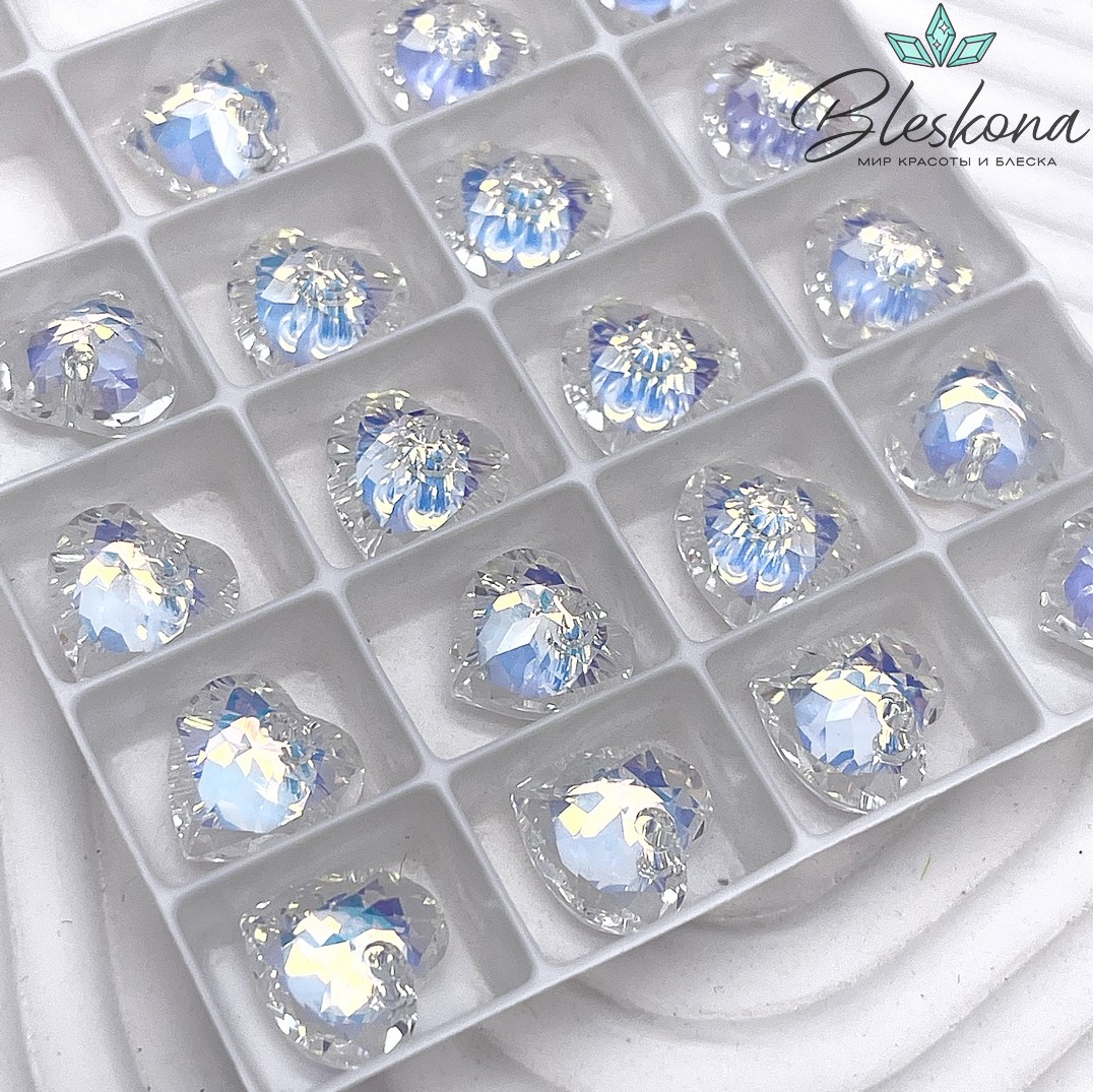 6432 Heart Cup Pendant 10,5 мм Crystal Aurore Boreale (AB)