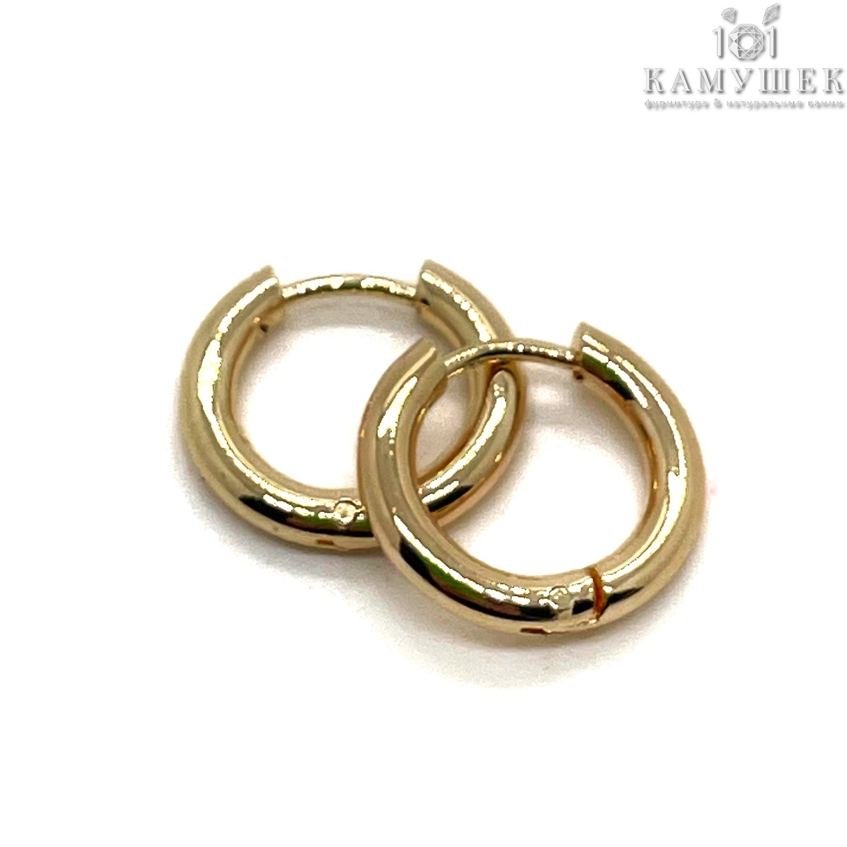 15мм Цвет золото, Швензы бублик Конго Люкс 