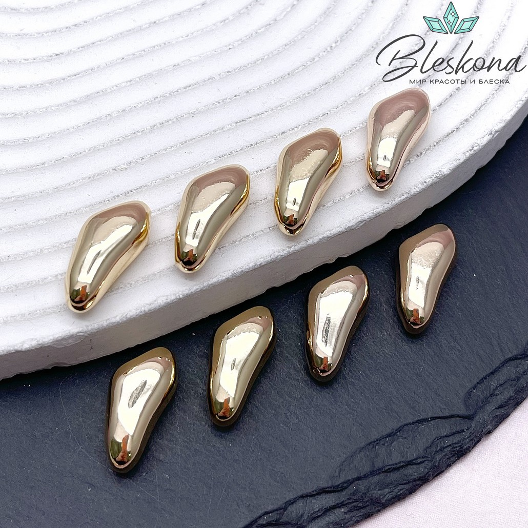 19*9 мм Цвет золото, Подвеска фриформ